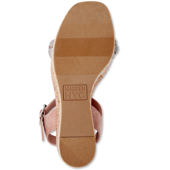 Madden NYC Women's Braided Rhinestone Wedge Sandal - Picture 4 of 5